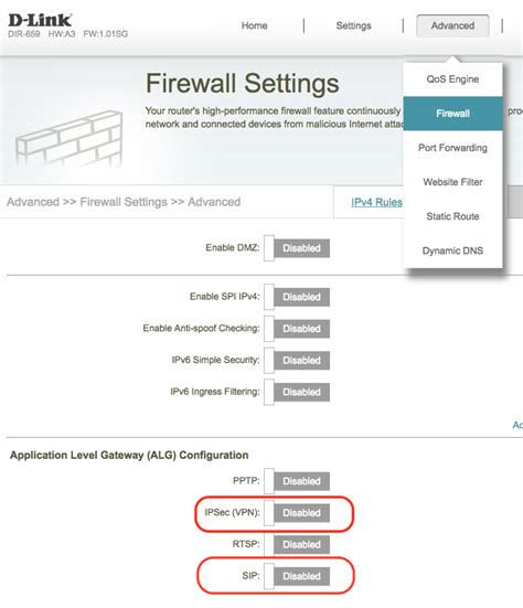 From there, you can choose IPv4 or IPv6. . The firewall checker cannot check if sip alg is enabled on your firewall